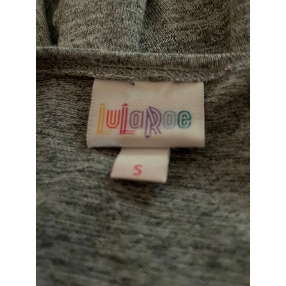 Lularoe Joy long vest in grey small - Picture 6 of 7